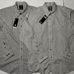 2/ Antigua button down shirts Large